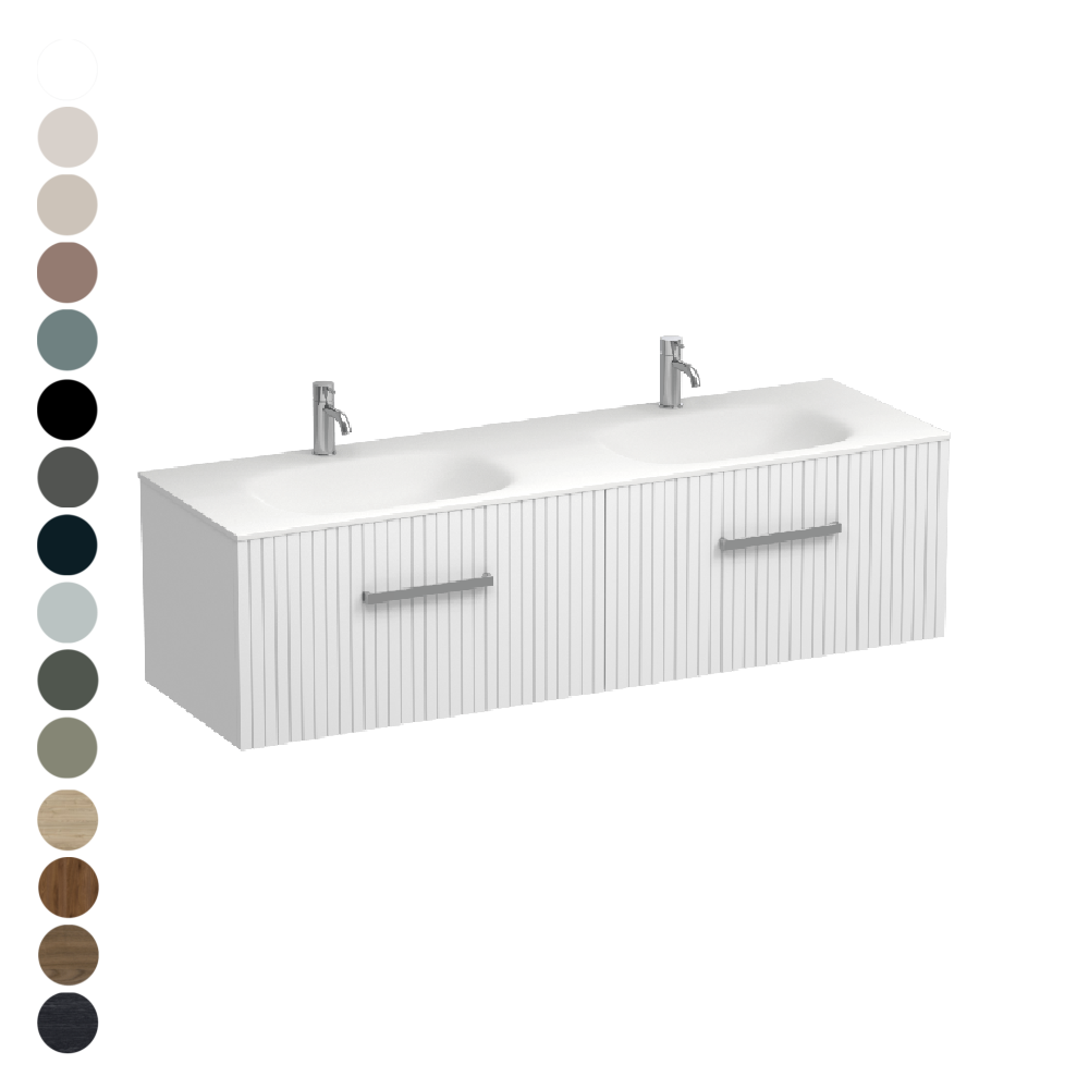Lima Spio 1500 2 Drawer Vanity Double Basin