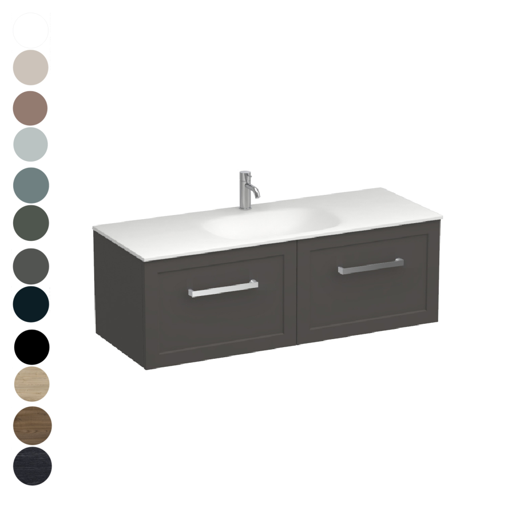 Hampton Spio 1200 2 Drawer Vanity Centre Basin