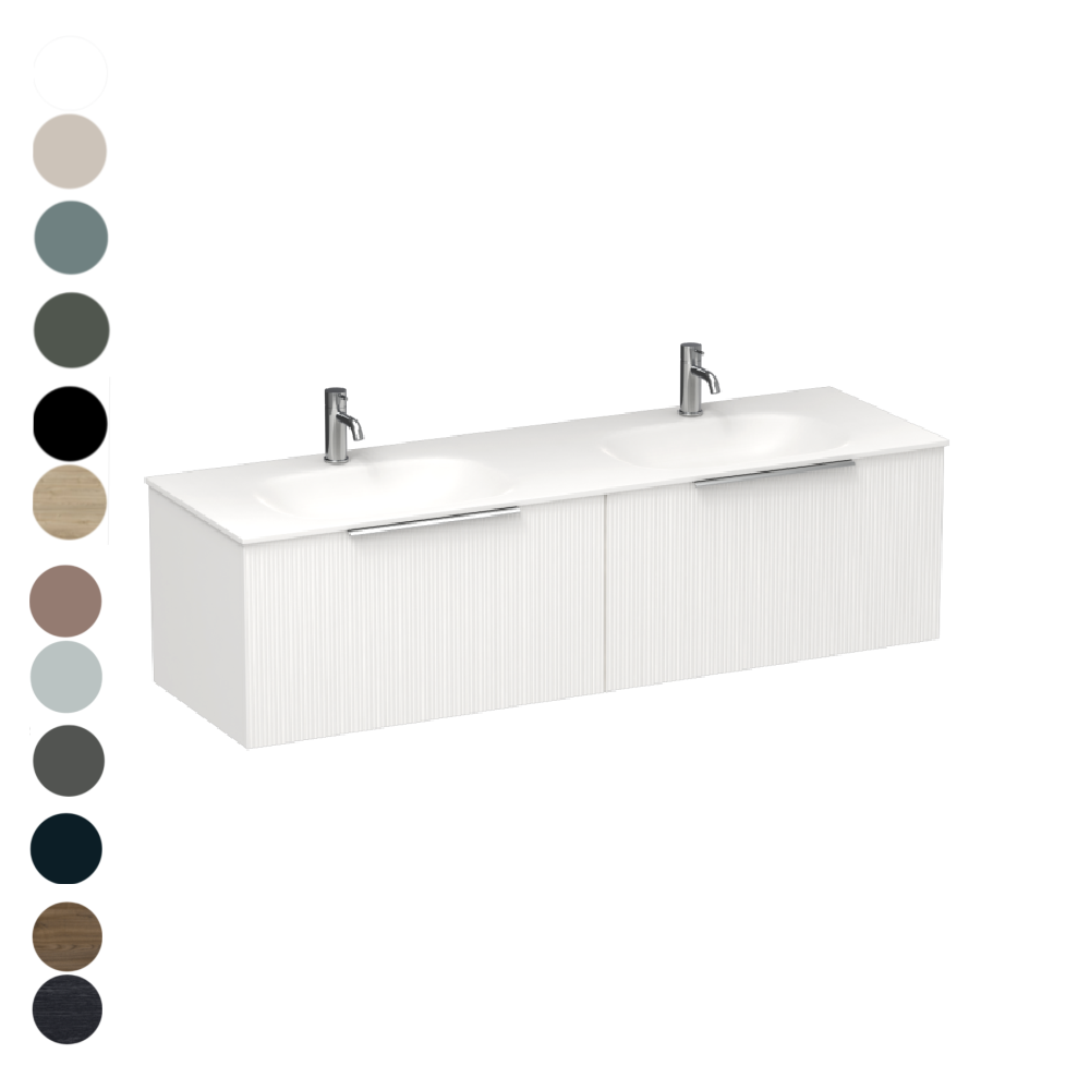 Ava Spio 1500 2 Drawer Vanity Double Basin