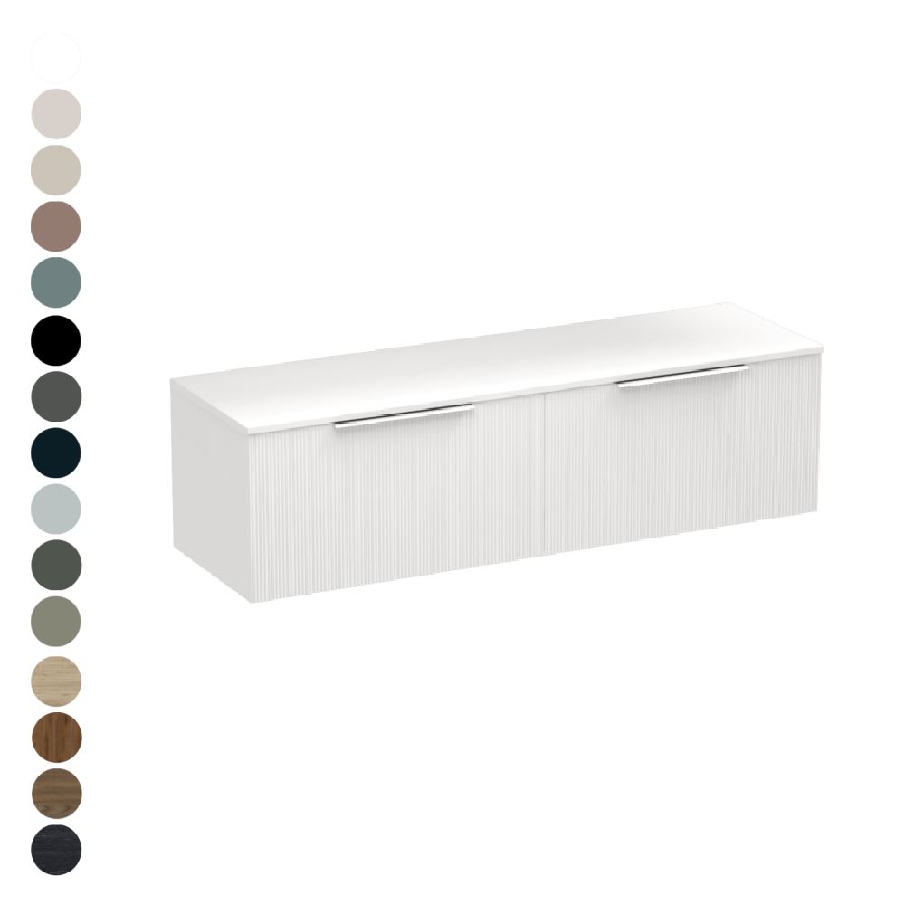 Ava Opaco 1500 2 Drawer Vanity
