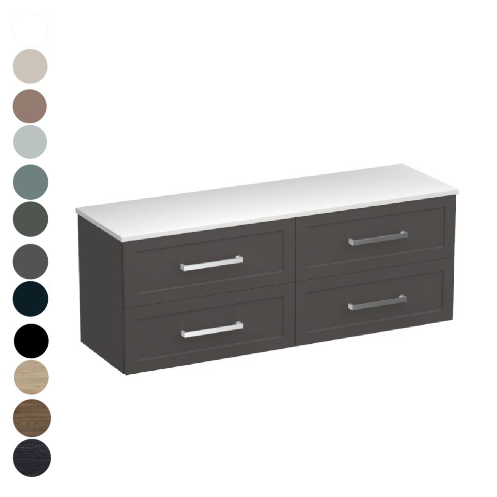 Hampton Opaco 1500 4 Drawer Vanity