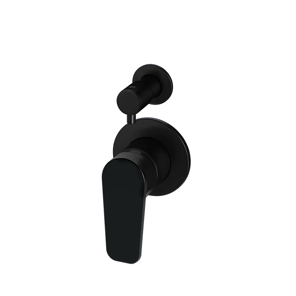 Meir Round Paddle Diverter Mixer | Matte Black