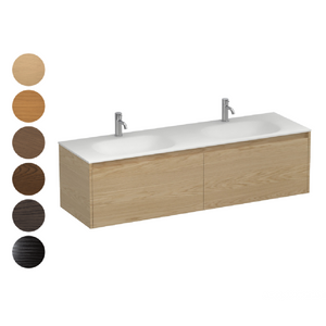 Stanza Spio 1200 2 Drawer Vanity Double Basin