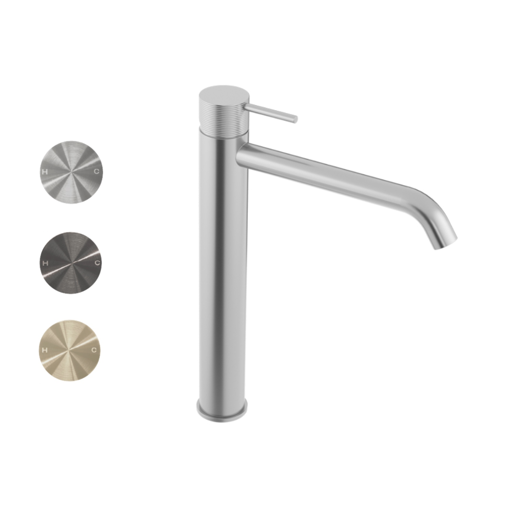 Oli 316 Vessel Basin Mixer with Linea Handle