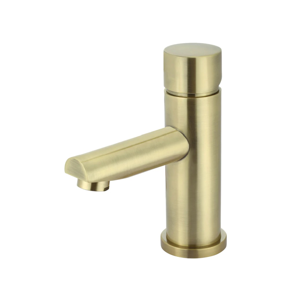 Meir Round Pinless Basin Mixer | Tiger Bronze