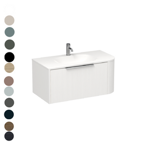 Ava Curve Spio 900 Left Corner 1 Drawer Vanity