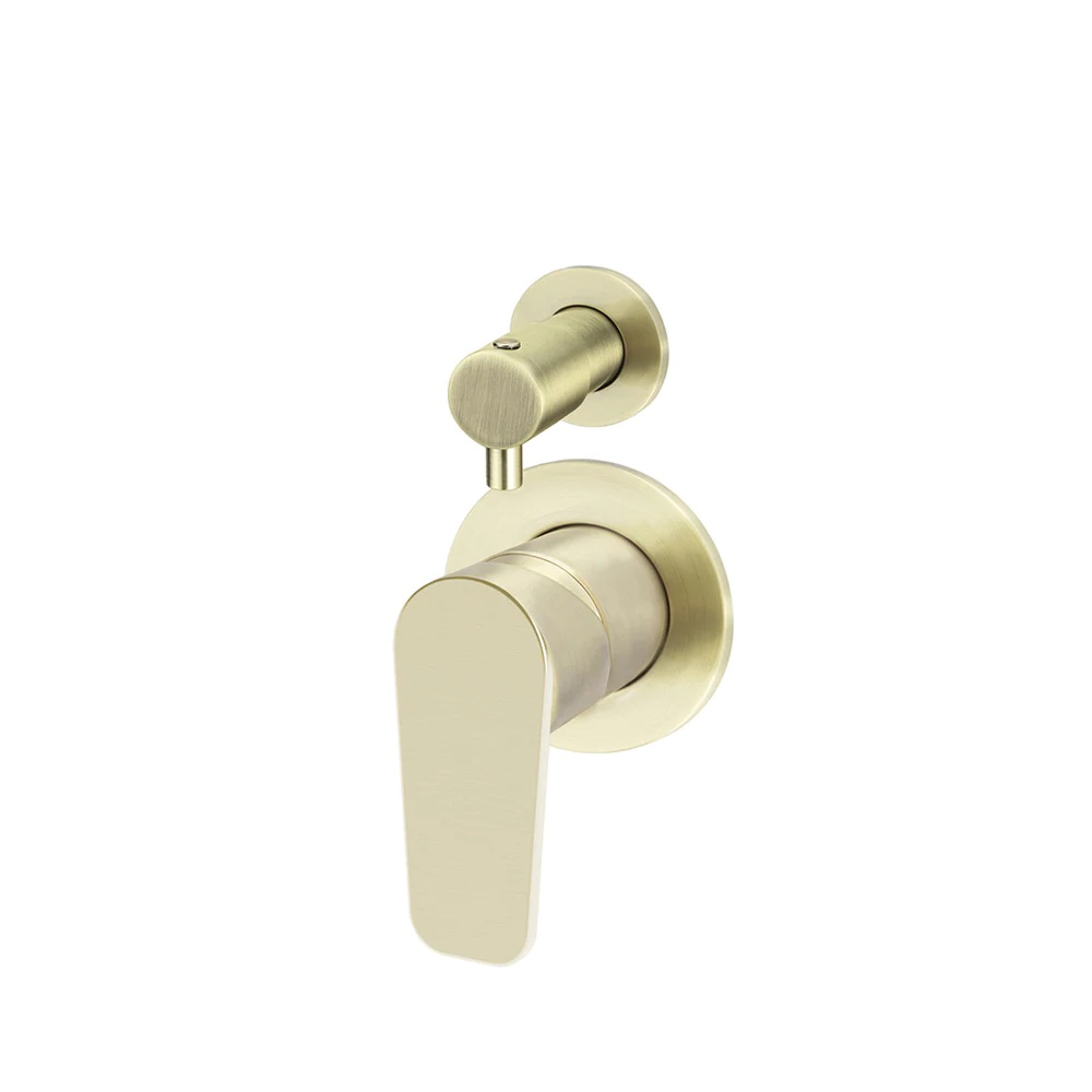 Meir Round Paddle Diverter Mixer | Tiger Bronze