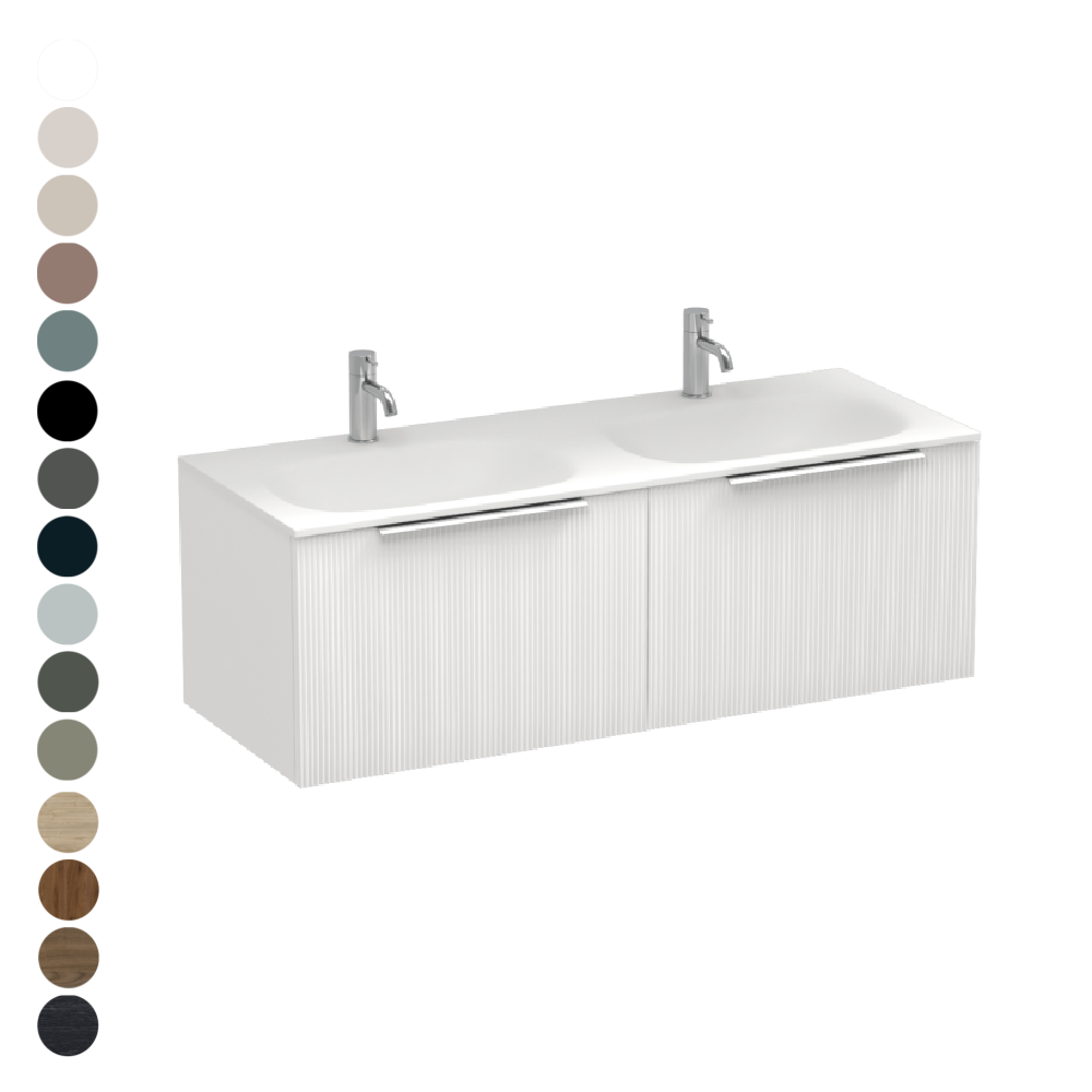 Ava Spio 1200 2 Drawer Vanity Centre Basin
