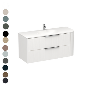 Ava Curve Spio 1200 Left Corner 2 Drawer Vanity