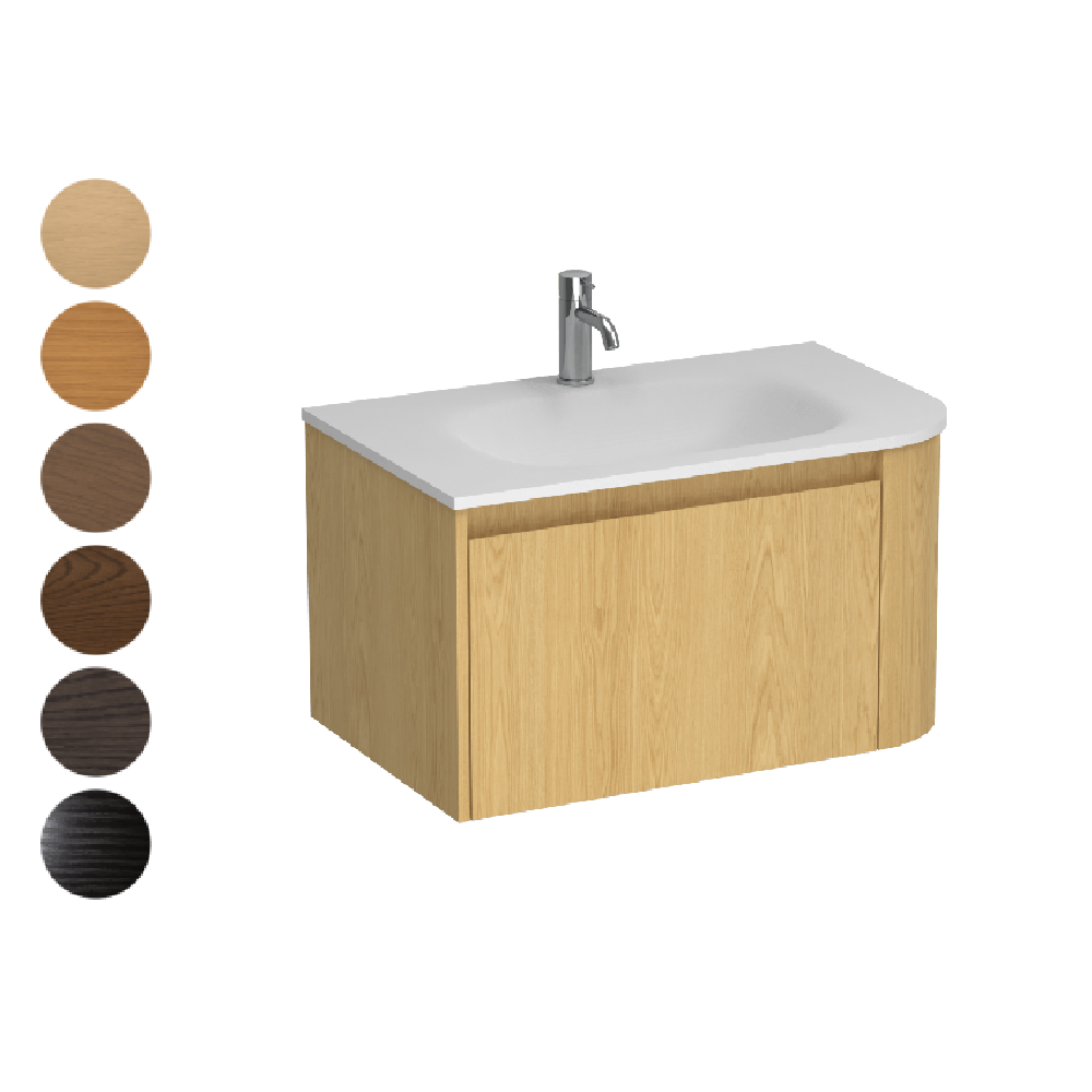 Stanza Curve Spio 750 Left Corner 1 Drawer Vanity