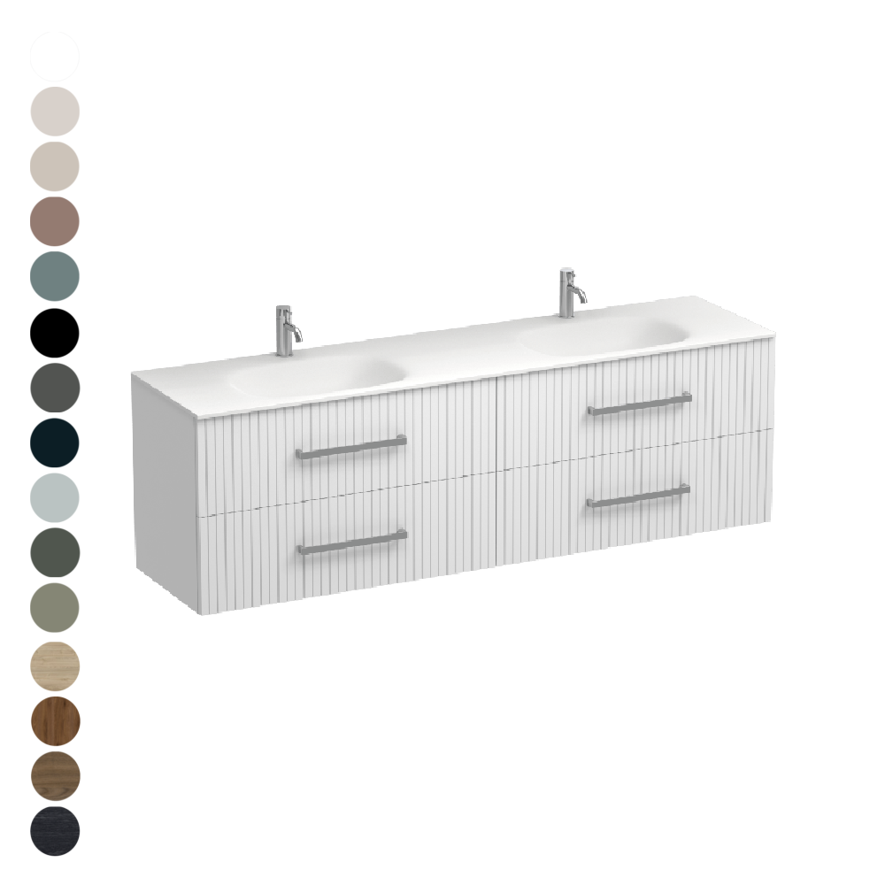 Lima Spio 1800 4 Drawer Vanity Double Basin
