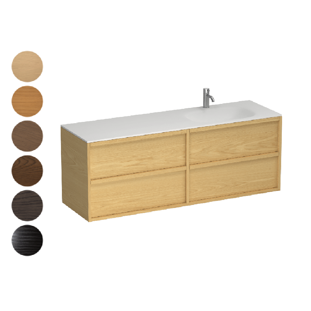Alma Spio 1500 4 Drawer Vanity Right Basin