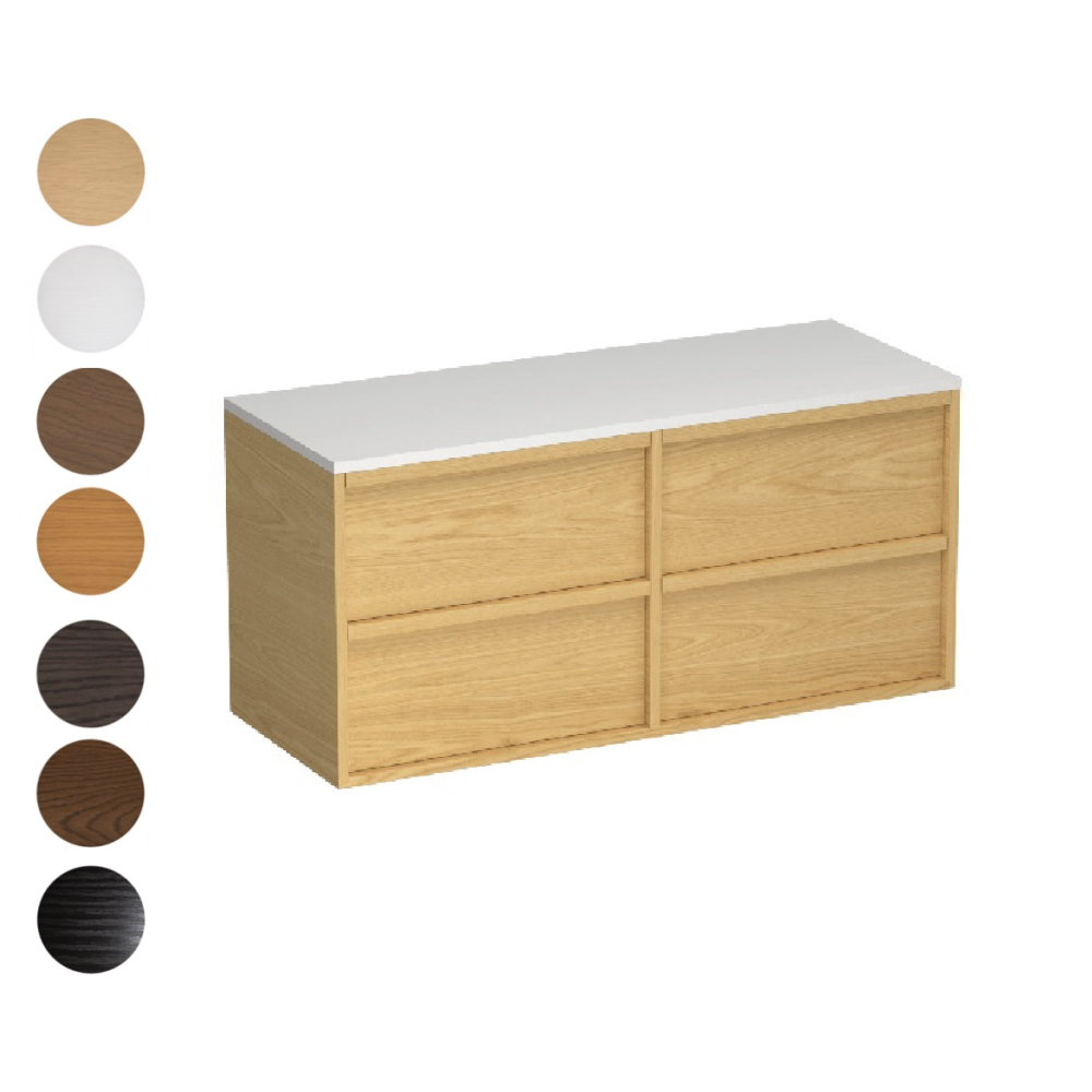 Alma Opaco 1200 4 Drawer Vanity