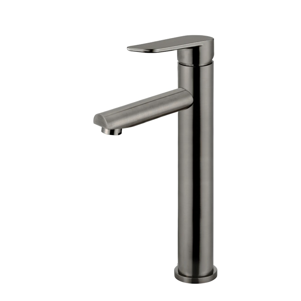 Meir Round Paddle Tall Basin Mixer | Shadow