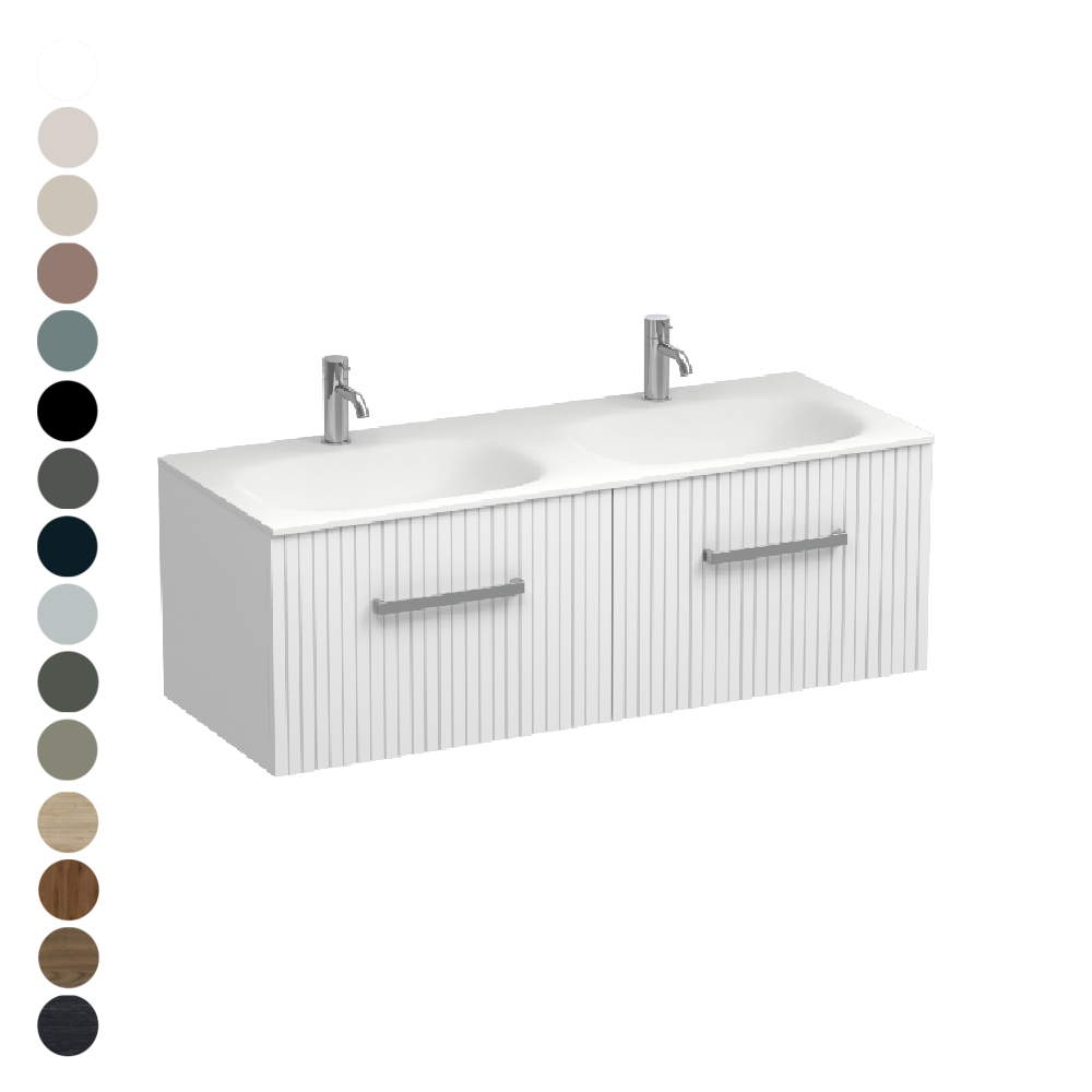 Lima Spio 1200 2 Drawer Vanity Double Basin