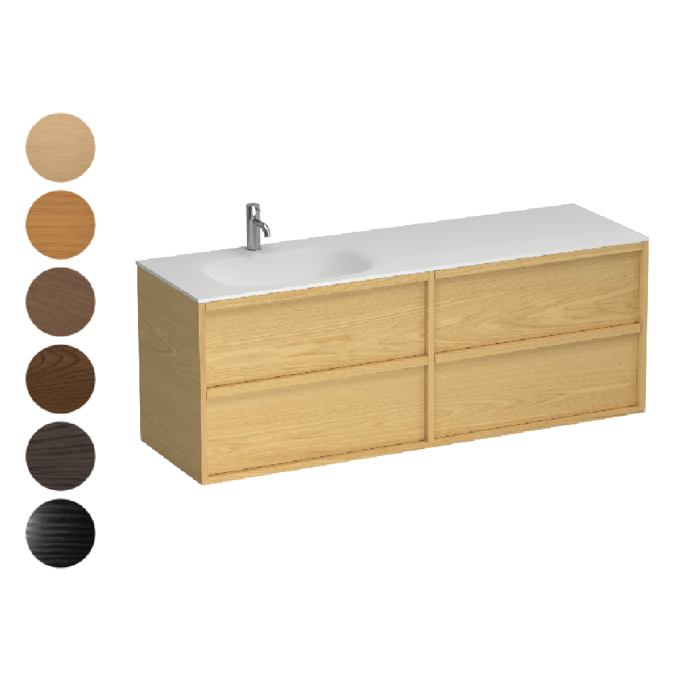 Alma Spio 1500 4 Drawer Vanity Left Basin