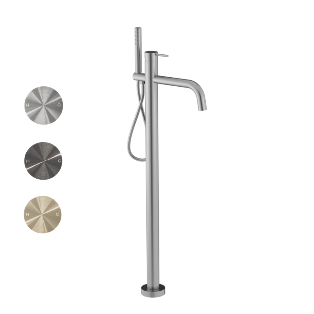 Oli 316 Floor Mount Bath Filler & Hand Shower