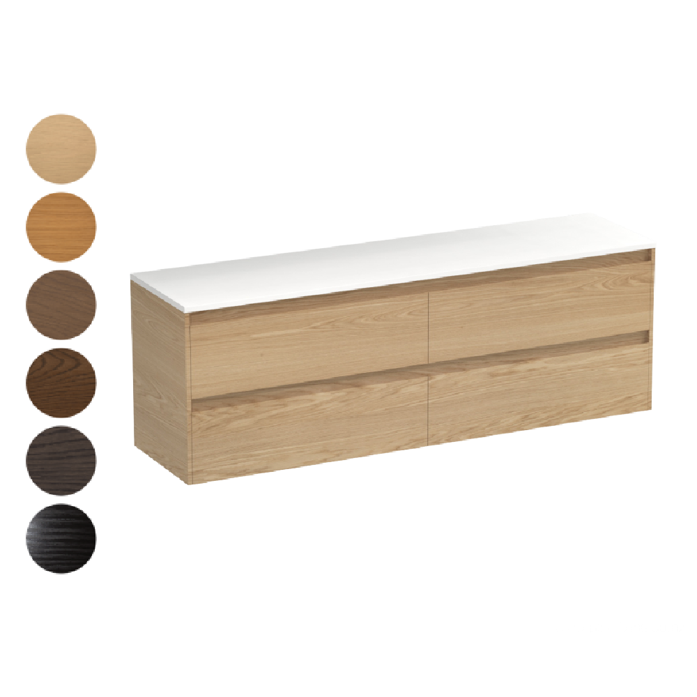 Stanza Opaco 1800 4 Drawer Vanity
