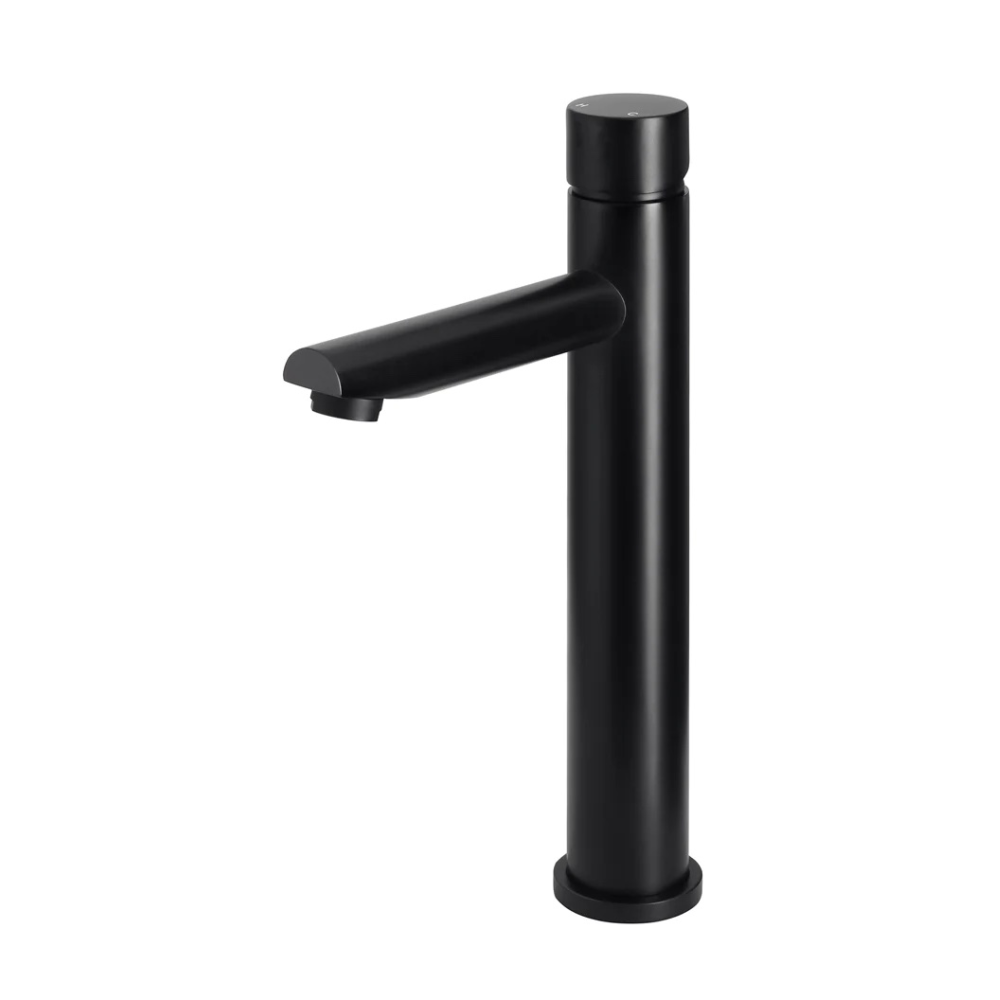 Meir Round Pinless Tall Basin Mixer | Matte Black