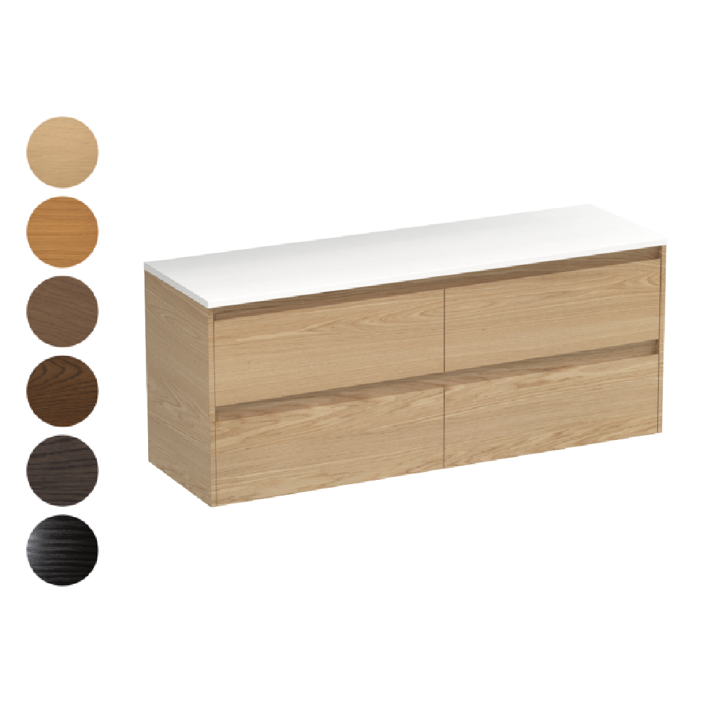 Stanza Opaco 1500 4 Drawer Vanity