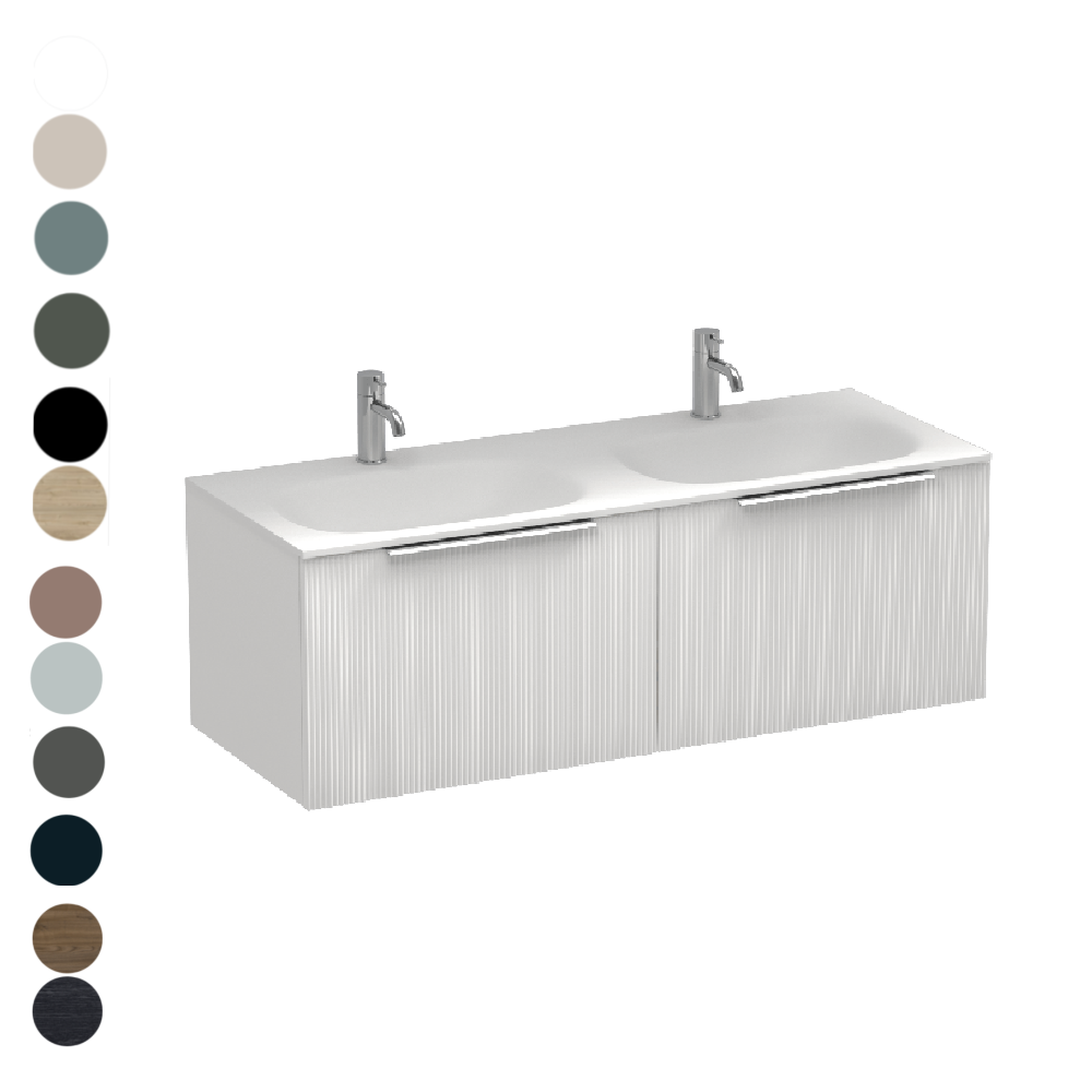 Ava Spio 1200 2 Drawer Vanity Double Basin