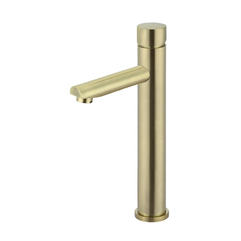 Meir Round Pinless Tall Basin Mixer | Tiger Bronze