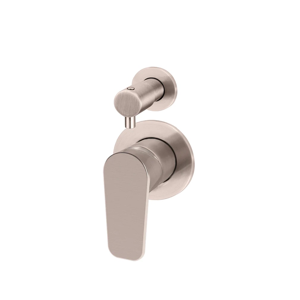 Meir Round Paddle Diverter Mixer | Champagne