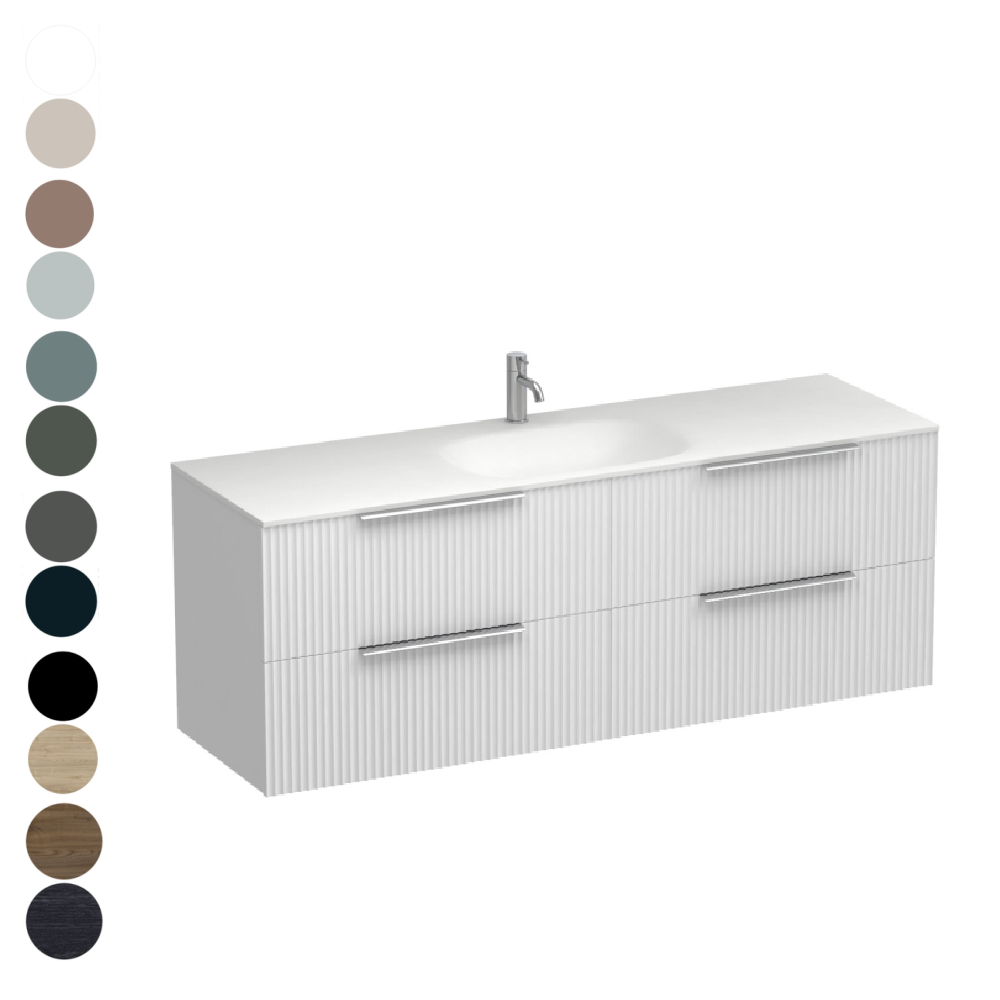 Forma Spio 1500 4 Drawer Vanity Centre Basin