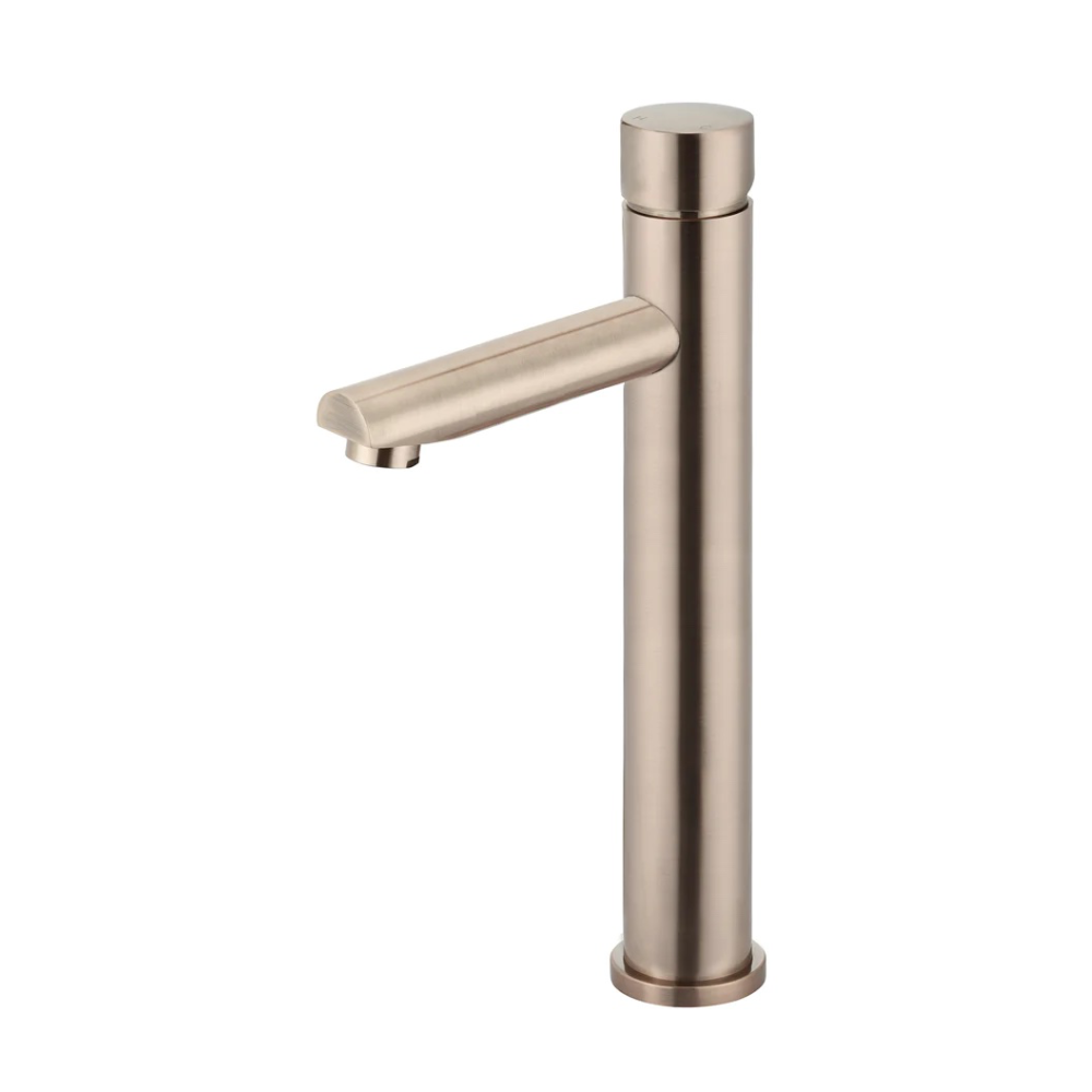 Meir Round Pinless Tall Basin Mixer | Champagne