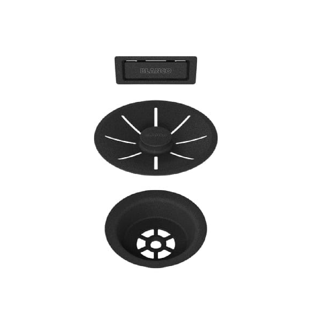 Blanco Single Bowl Basket Waste Kit | Matte Black