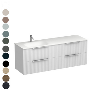 Forma Spio 1500 4 Drawer Vanity Left Basin