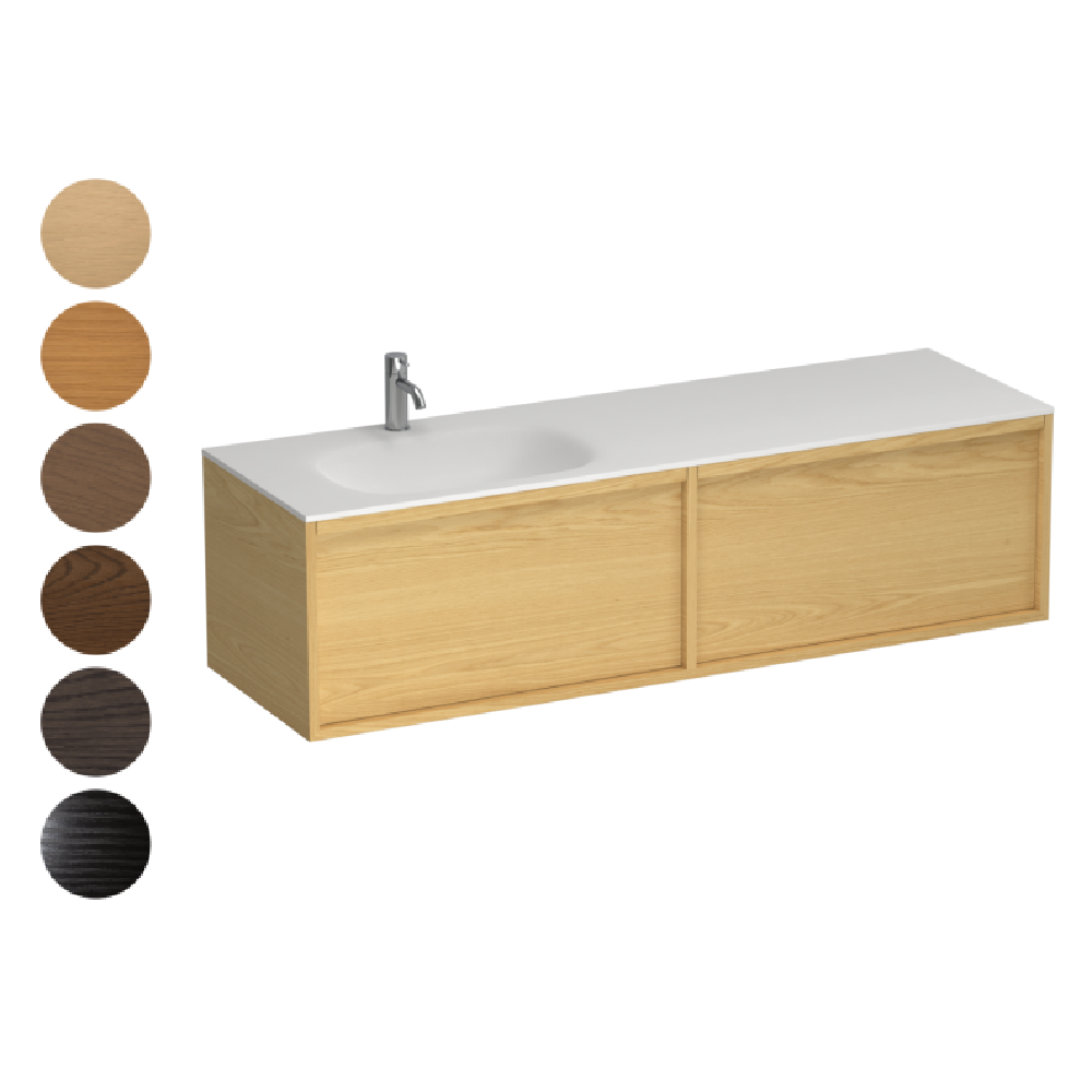 Alma Spio 1500 2 Drawer Vanity Left Basin