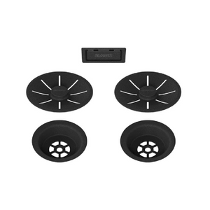 Blanco Double Bowl Basket Waste Kit | Matte Black