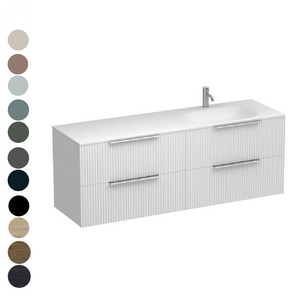 Forma Spio 1500 4 Drawer Vanity Right Basin