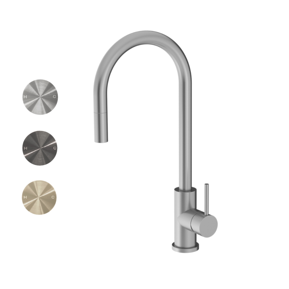 Oli 316 Kitchen Mixer Round Spout with Pull Out Spray
