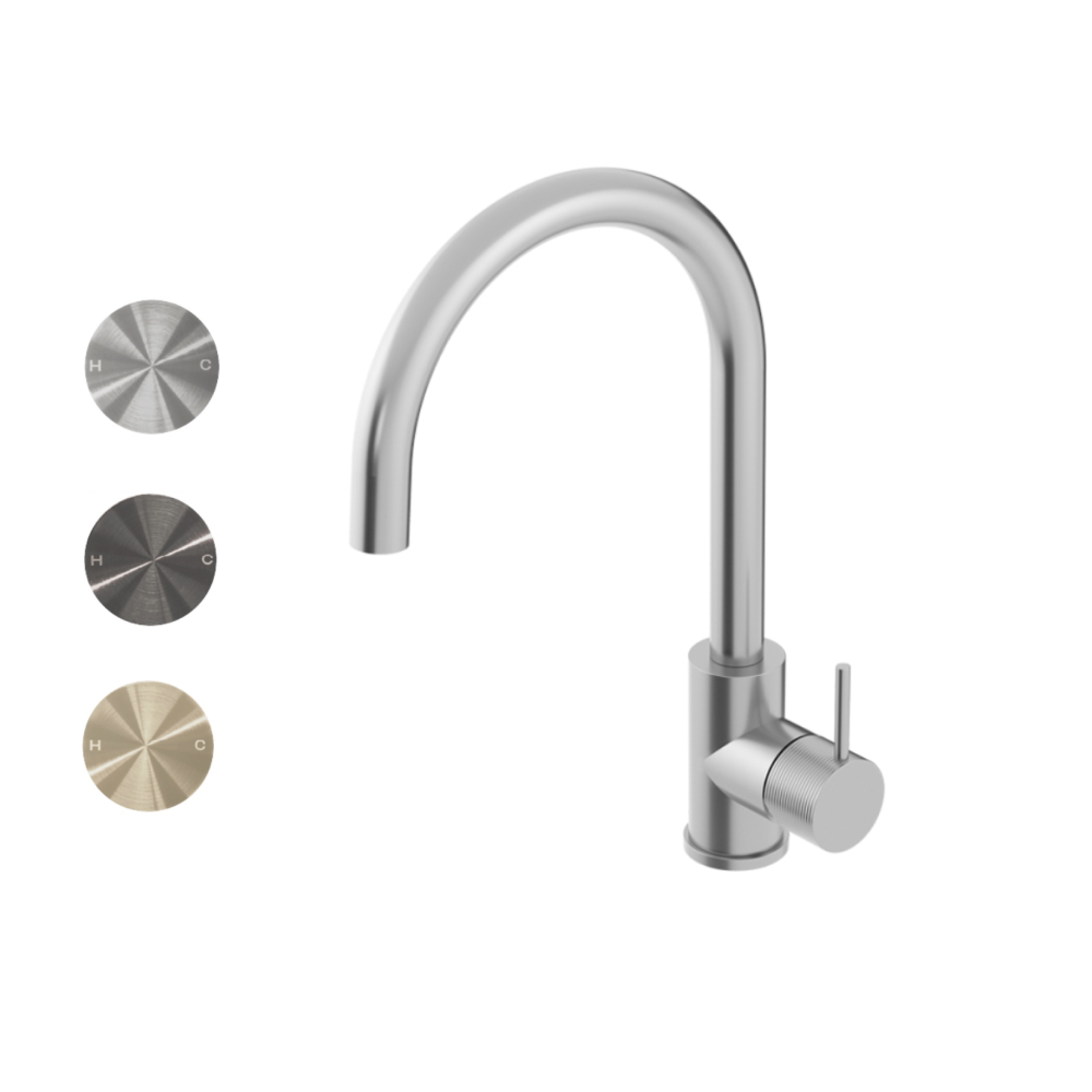 Oli 316 Kitchen Mixer Round Spout with Pull out spray & Linea Handle