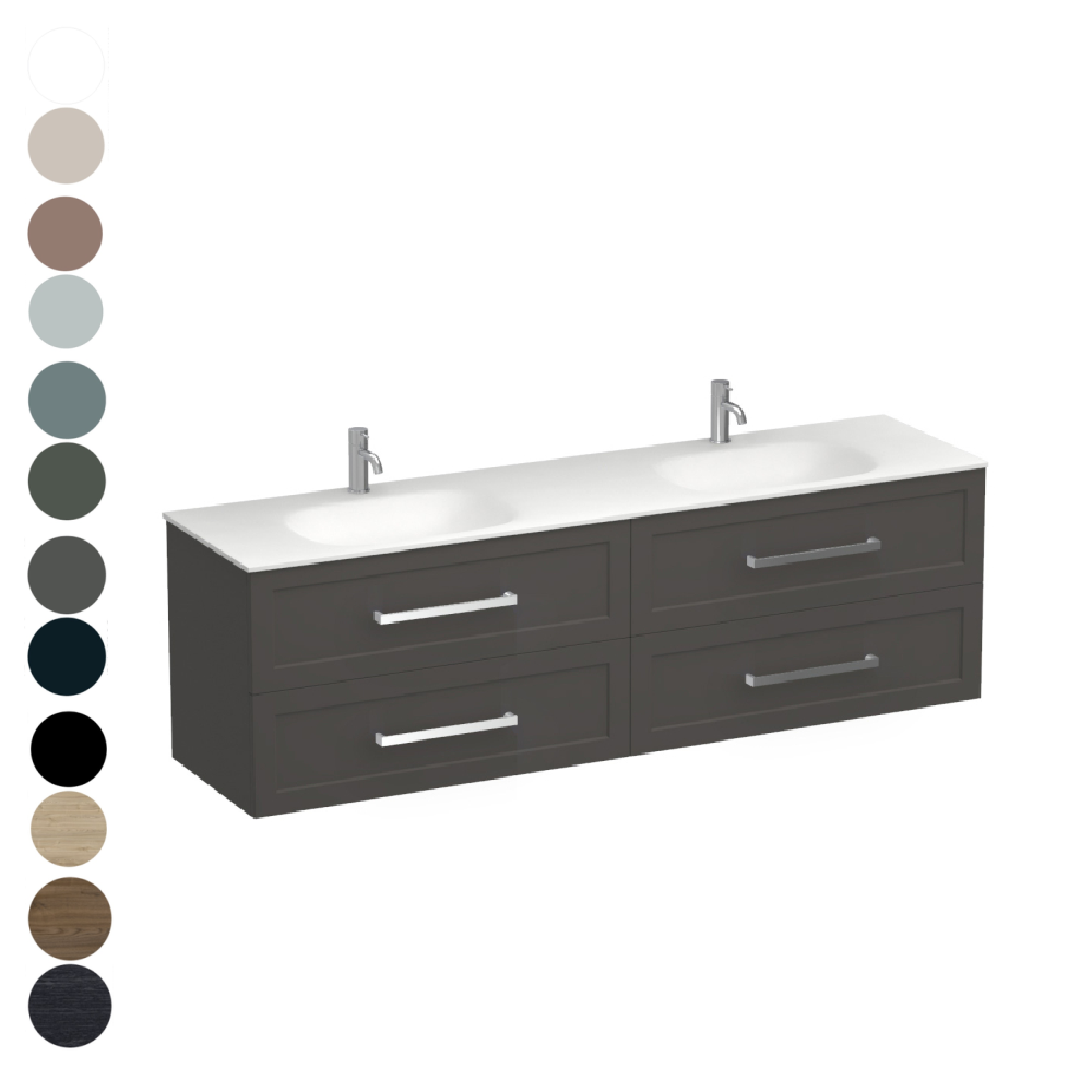 Hampton Spio 1800 4 Drawer Vanity Double Basin