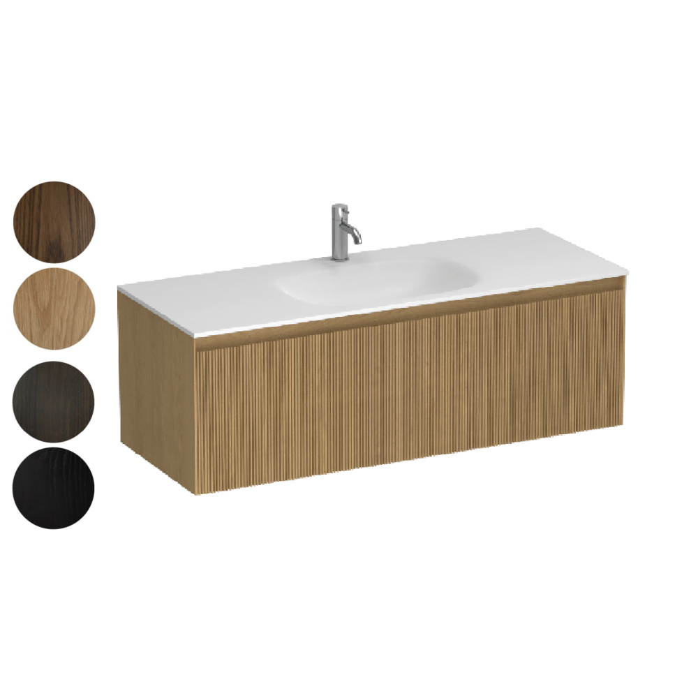 Strata Spio 1200 2 Drawer Vanity Centre Basin