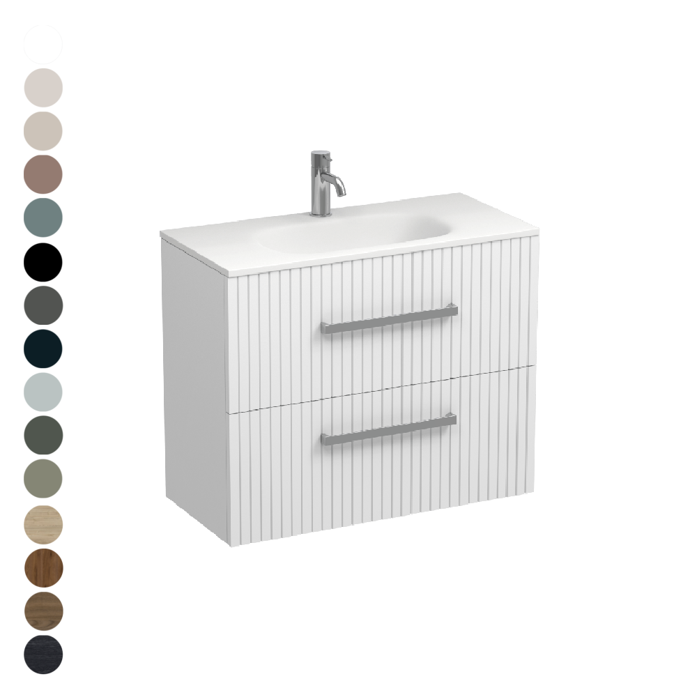 Lima Spio Slim 750 2 Drawer Vanity