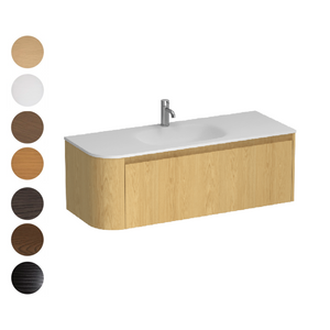 Stanza Curve Spio 1200 Right Corner 1 Drawer Vanity