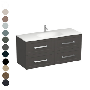 Hampton Spio 1200 4 Drawer Vanity Centre Basin