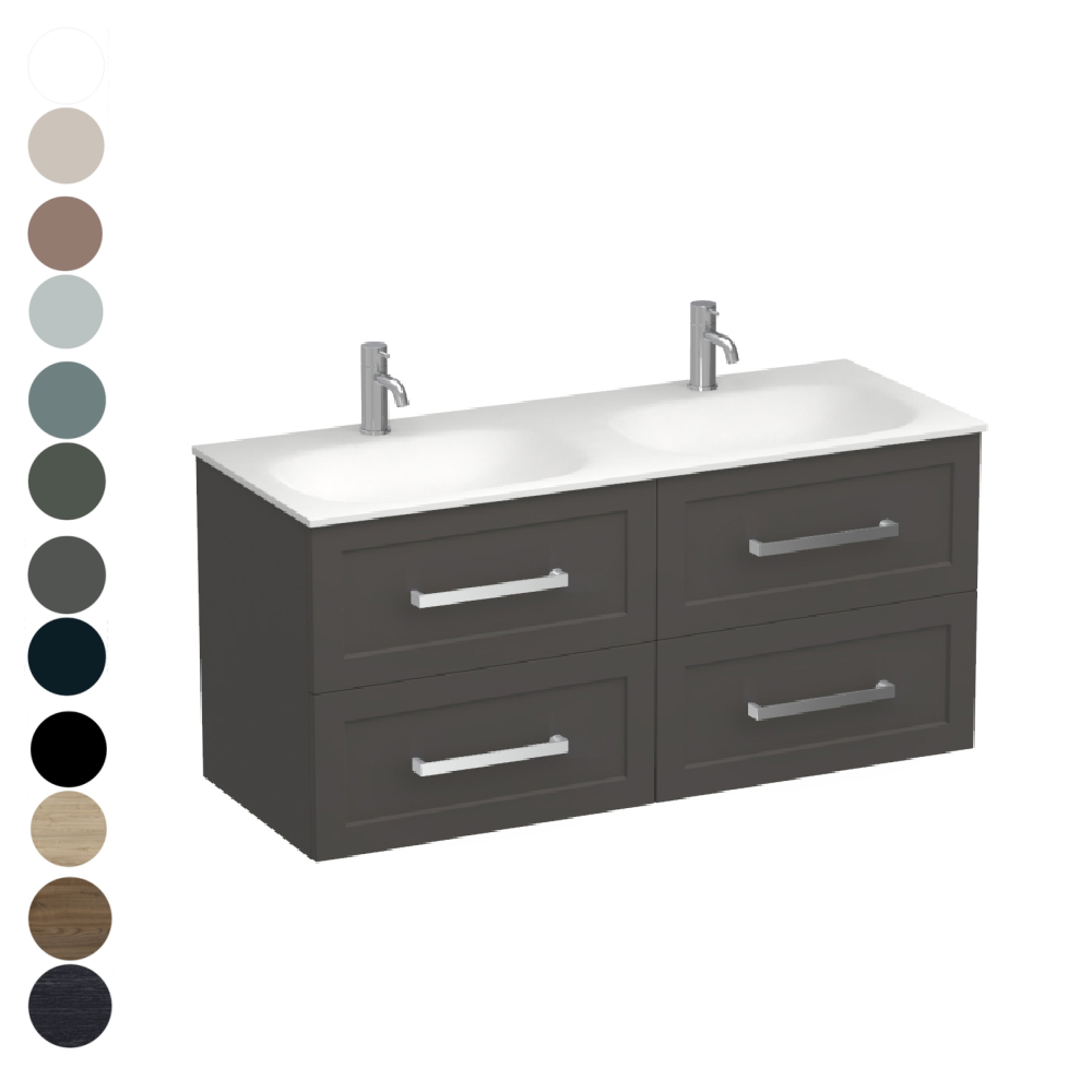 Hampton Spio 1200 4 Drawer Vanity Double Basin