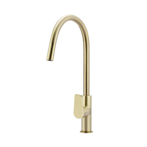 Meir Round Paddle Piccola Pull Out Kitchen Mixer Tap | Tiger Bronze