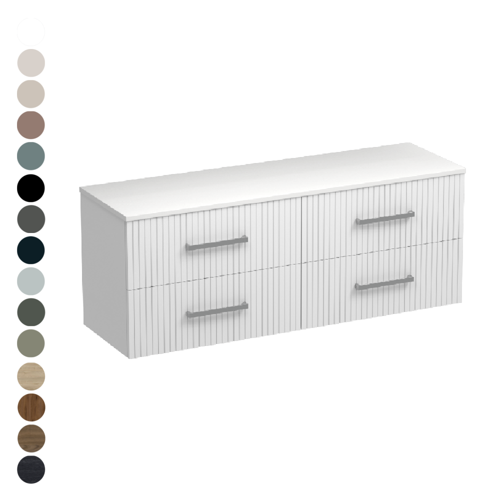 Lima Opaco 1500 4 Drawer Vanity