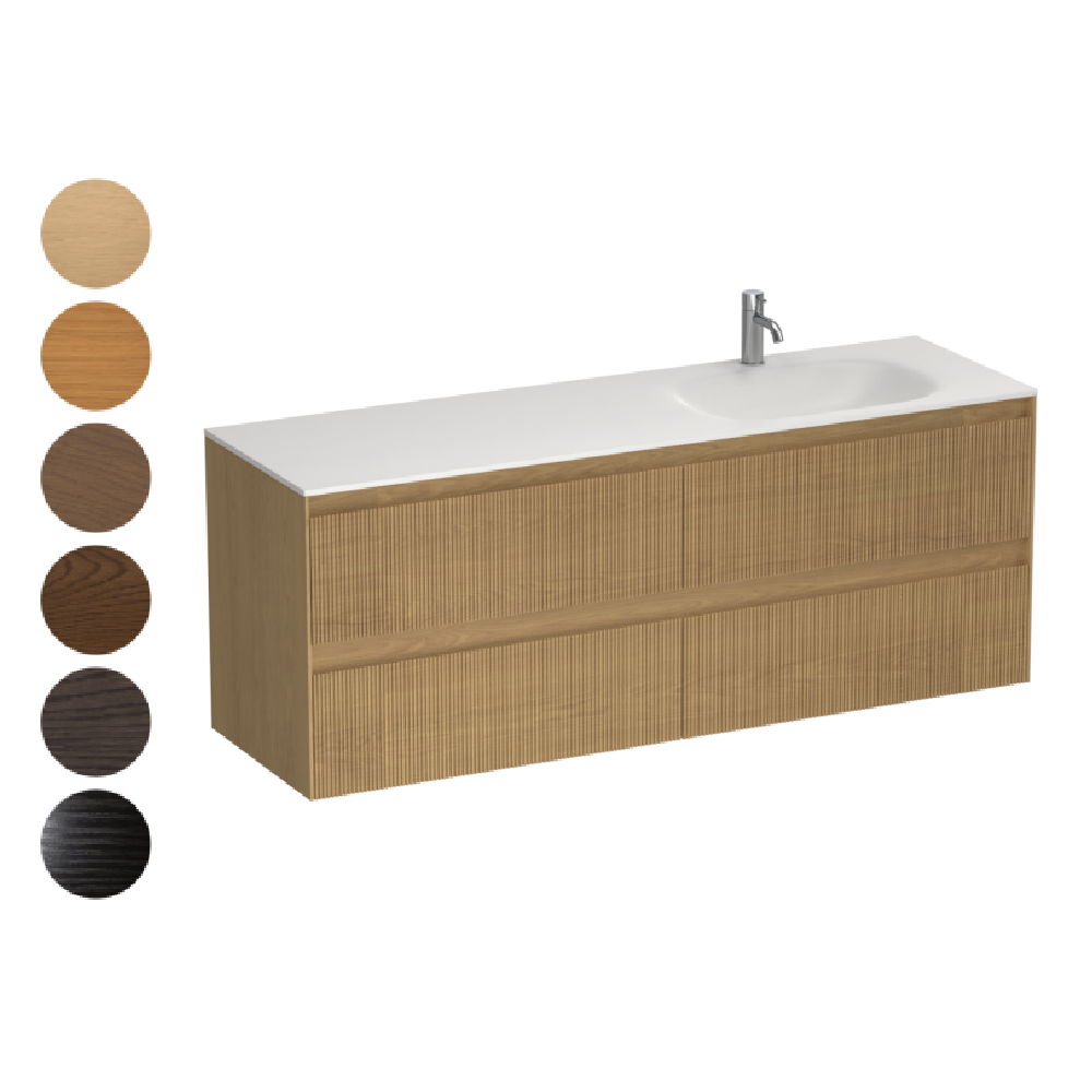 Strata Spio 1500 4 Drawer Vanity Right Basin