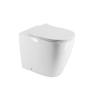 Rose & Stone Harlow | Rimless Overheight Floor Mount Toilet With Slim Seat