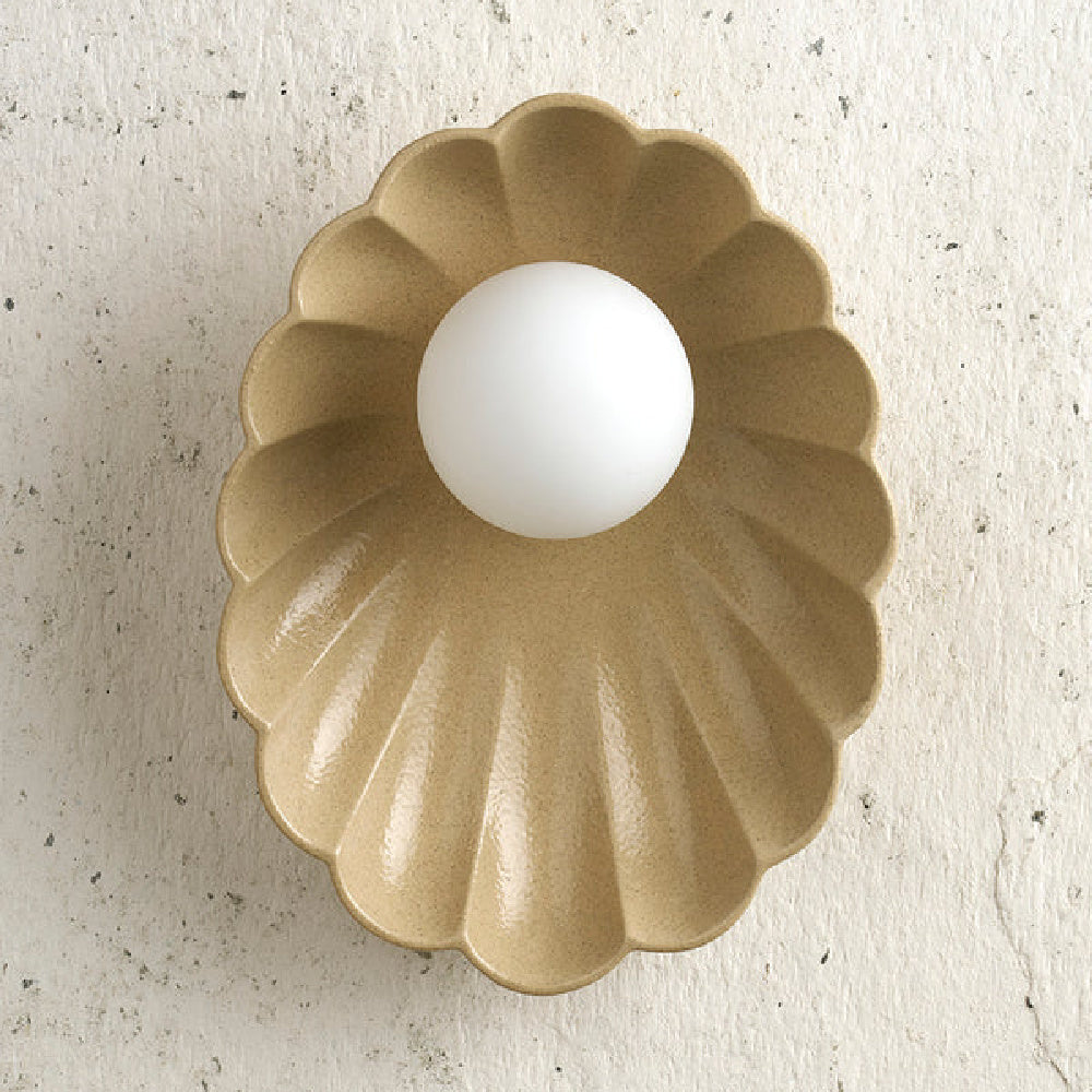 Robert Gordon Oyster Wall Sconce Light | Sand