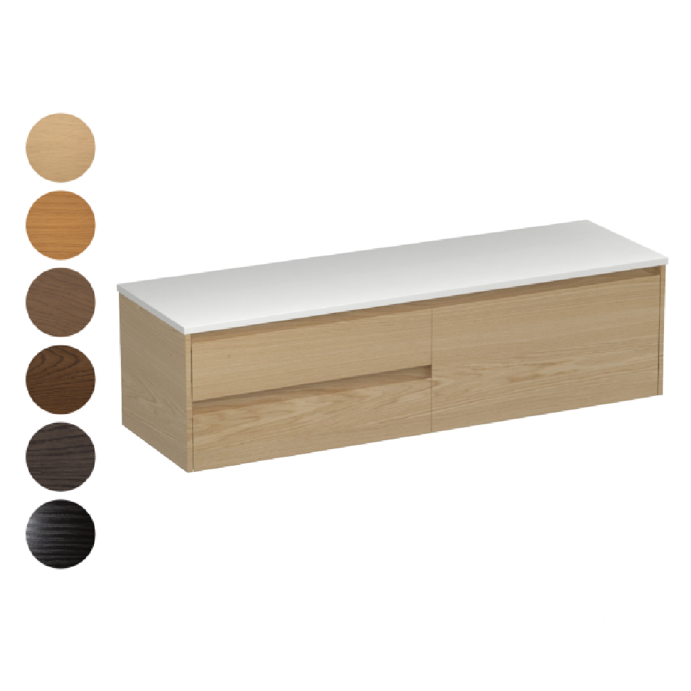 Stanza Opaco 1500 3 Drawer Right Vanity