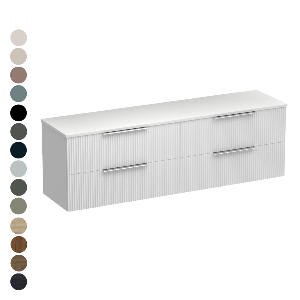 Forma Opaco 1800 4 Drawer Vanity