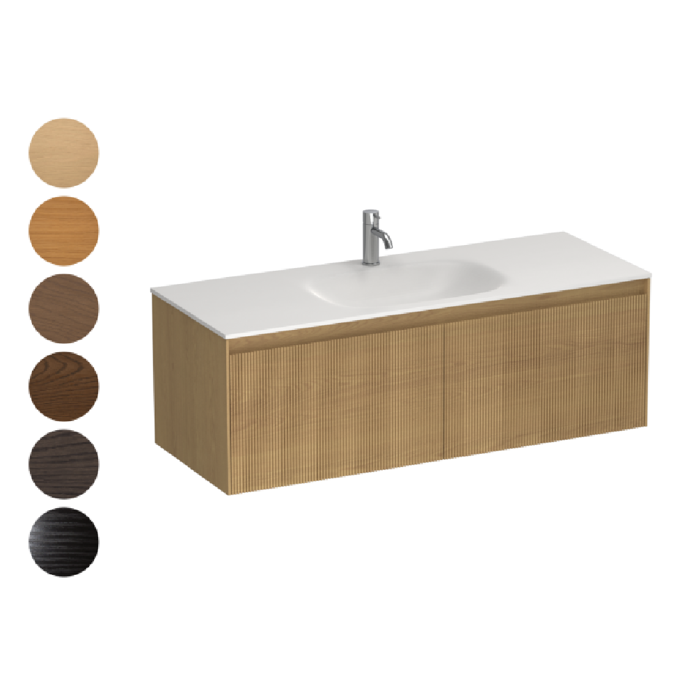 Strata Spio 1200 2 Drawer Vanity Centre Basin